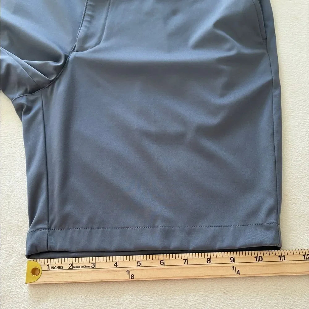 Greg Norman Golf Shorts Men’s 36 Gray Stretch Performance Moisture Wicking